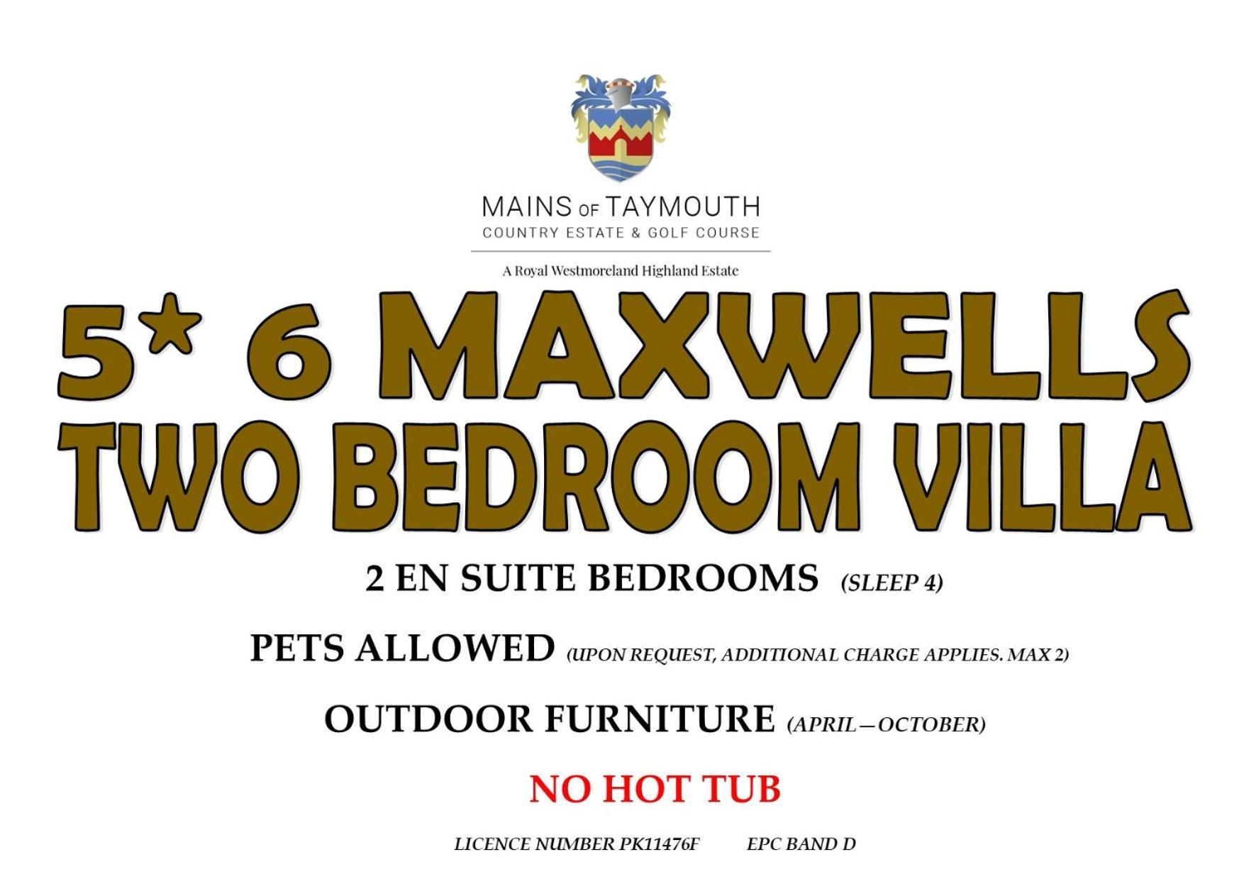 קנמור Mains Of Taymouth Country Estate 5* Maxwell Villas מראה חיצוני תמונה