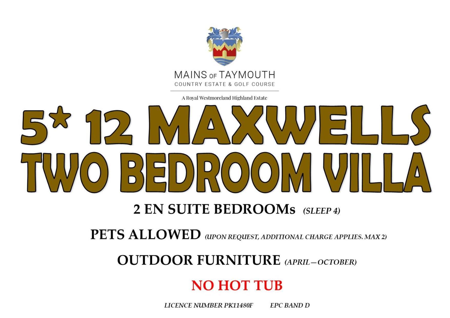 קנמור Mains Of Taymouth Country Estate 5* Maxwell Villas מראה חיצוני תמונה