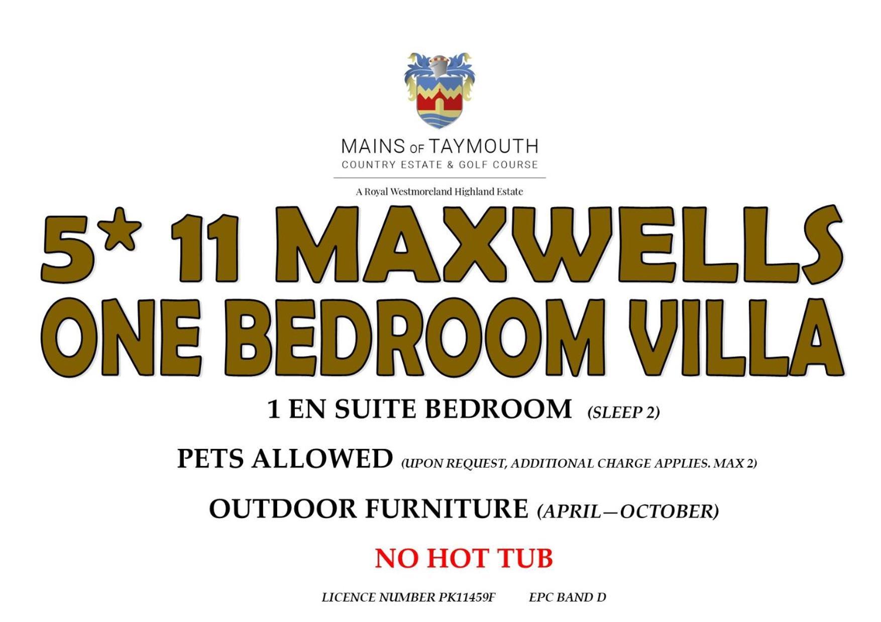 קנמור Mains Of Taymouth Country Estate 5* Maxwell Villas מראה חיצוני תמונה
