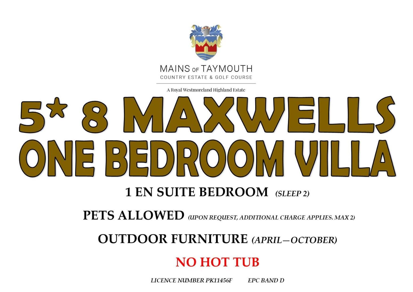 קנמור Mains Of Taymouth Country Estate 5* Maxwell Villas מראה חיצוני תמונה